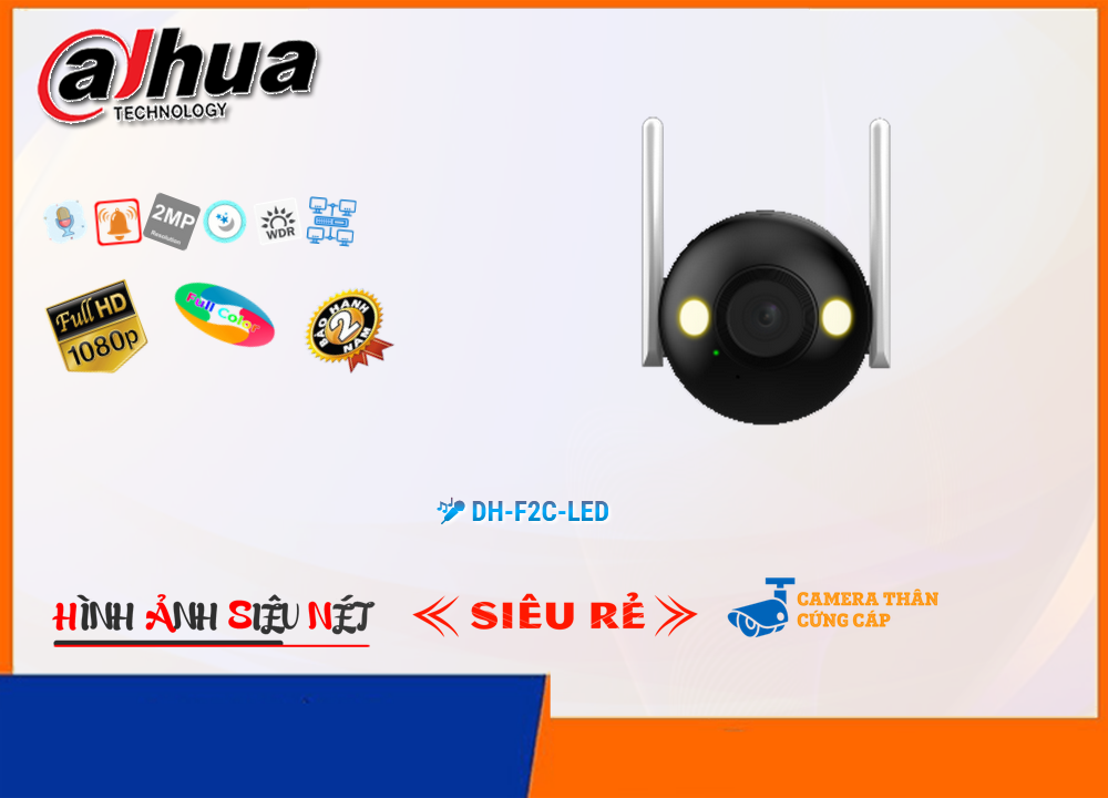 DH-F2C-LED Camera Dahua Đang giảm giá,Giá DH-F2C-LED,DH-F2C-LED Giá Khuyến Mãi,bán Camera Giá Rẻ Dahua DH-F2C-LED Chức