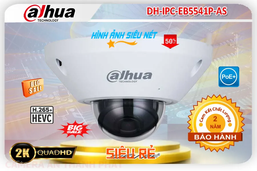 DH IPC EB5541P AS,Camera 180 Độ DH-IPC-EB5541P-AS Dahua,Chất Lượng DH-IPC-EB5541P-AS,Giá Công Nghệ POE