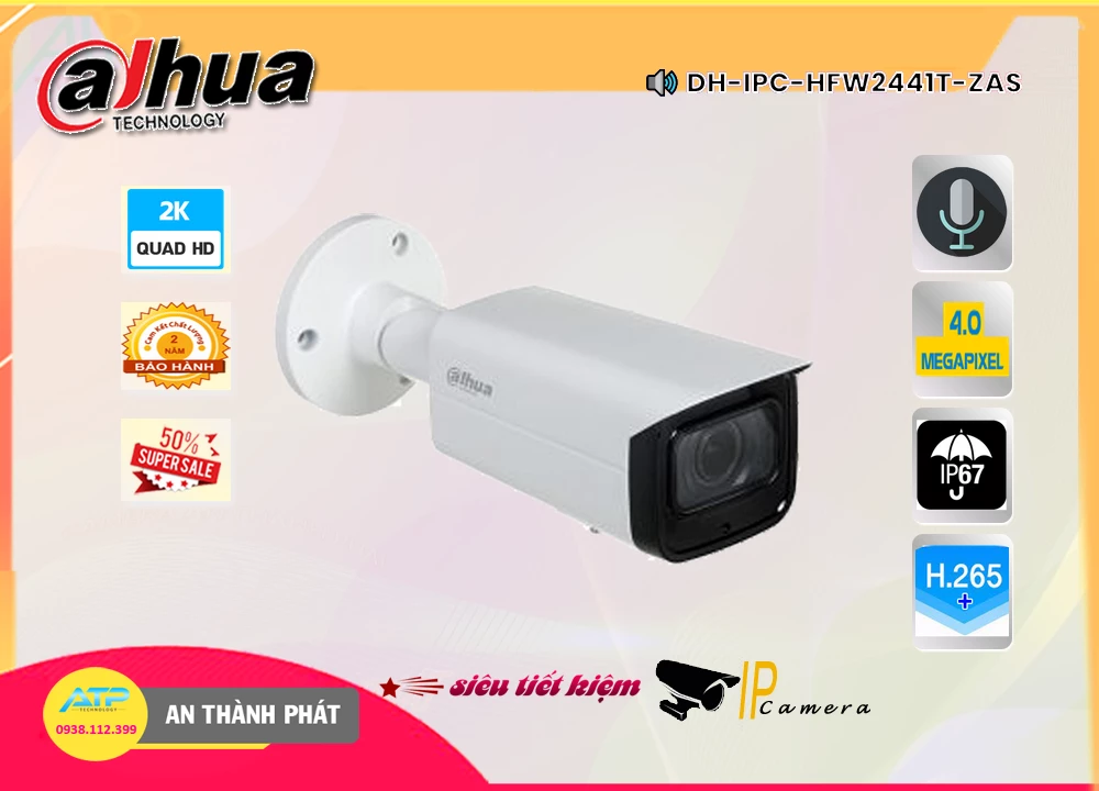 DH IPC HFW2441T ZAS,Camera IP Dahua DH-IPC-HFW2441T-ZAS,DH-IPC-HFW2441T-ZAS Giá rẻ, Công Nghệ POE DH-IPC-HFW2441T-ZAS