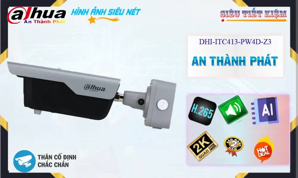 Camera Dahua DHI-ITC413-PW4D-IZ3,Giá Công Nghệ IP DHI-ITC413-PW4D-IZ3,phân phối DHI-ITC413-PW4D-IZ3,DHI-ITC413-PW4D-IZ3