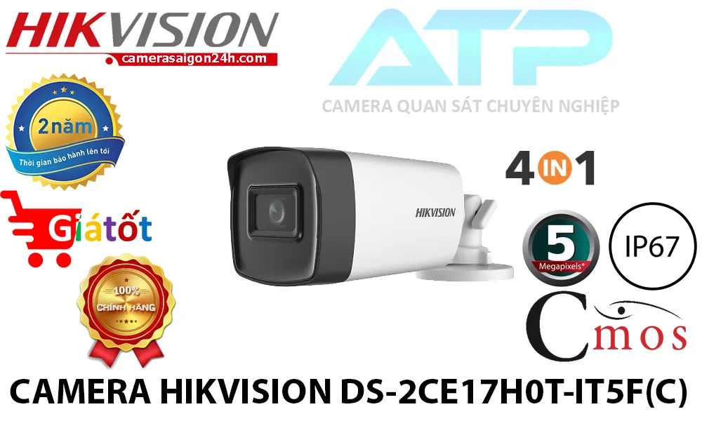 	Camera Hikvision,Ultra 2k, AHD CVI TVI BCS,CMOS, Hồng Ngoại 80m,Chống Ngược Sáng DWDR 120db.