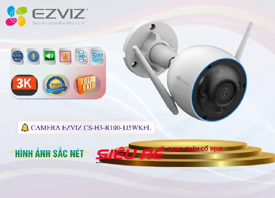 Lắp đặt camera Wifi Ezviz CS-H3-R100-1J5WKFL Hình Ảnh Đẹp 🌟👌