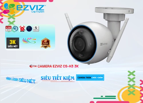 Lắp đặt camera CS-H3-3K Camera Wifi Ezviz