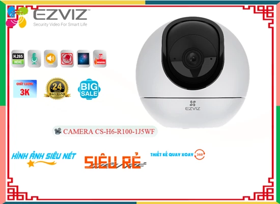 Lắp đặt camera Camera Wifi Ezviz Với giá cạnh tranh CS-H6-R100-1J5WF (H6 5MP)