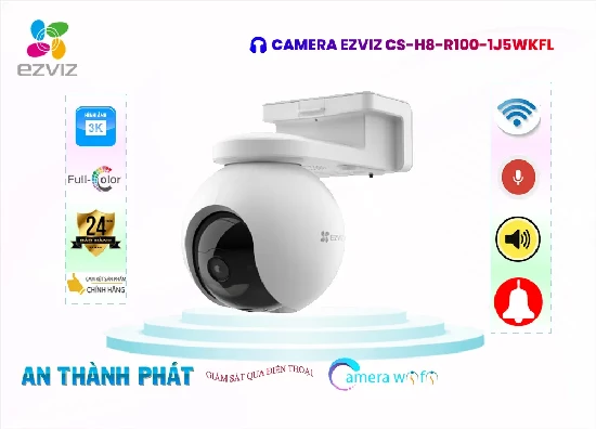 Lắp đặt camera Camera An Ninh Wifi Ezviz CS-H8-R100-1J5WKFL