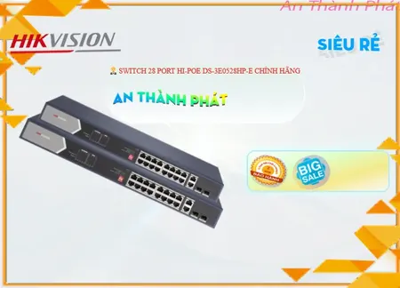 DS-3E0528HP-E, switch DS-3E0528HP-E, hikvision DS-3E0528HP-E, DS-3E0528HP-E chính hãng, DS-3E0528HP-E giá rẻ