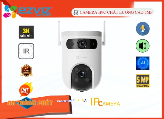 Lắp đặt camera H9C (5MP+5MP) Camera Wifi Ezviz Giá rẻ