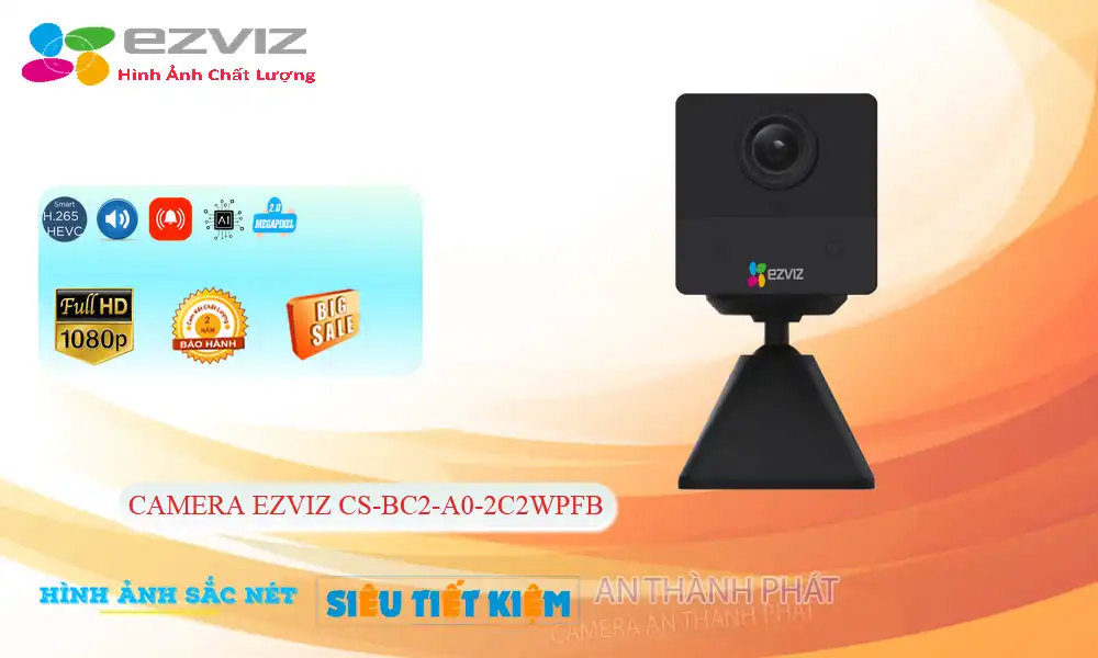 Camera Giá Rẻ Wifi Ezviz CS-BC2-A0-2C2WPFB Giá rẻ Camera Giá Rẻ Wifi Ezviz CS-BC2-A0-2C2WPFB Giá rẻ