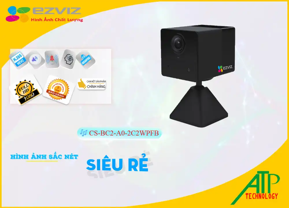 Camera Giá Rẻ Wifi Ezviz CS-BC2-A0-2C2WPFB Giá rẻ Camera Giá Rẻ Wifi Ezviz CS-BC2-A0-2C2WPFB Giá rẻ