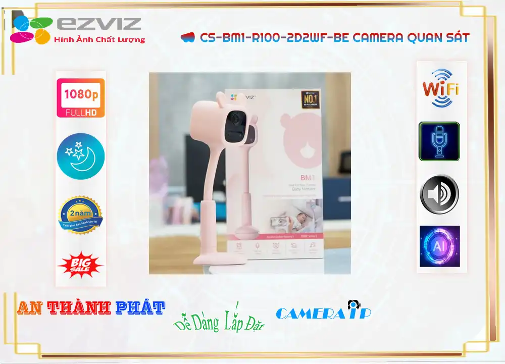Camera Wifi Ezviz CS-BM1-R100-2D2WF-Be Tiết Kiệm Camera Wifi Ezviz CS-BM1-R100-2D2WF-Be Tiết Kiệm