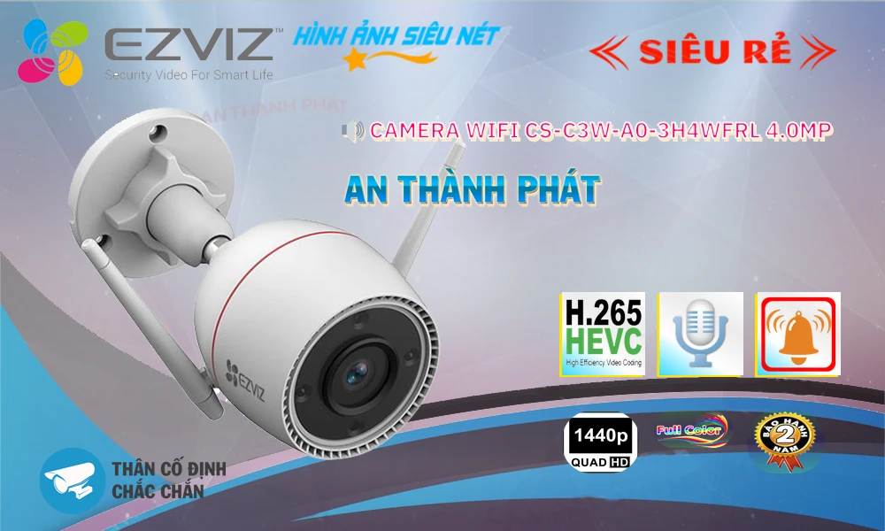 Camera CS-C3W-A0-3H4WFRL Wifi Ezviz