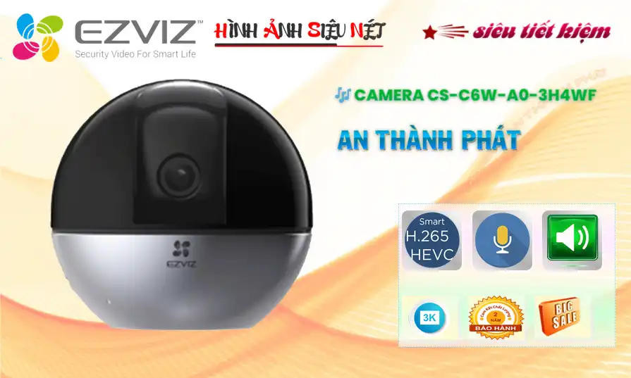 ✔ Camera  Wifi Ezviz CS-C6W-A0-3H4WF (C6W)