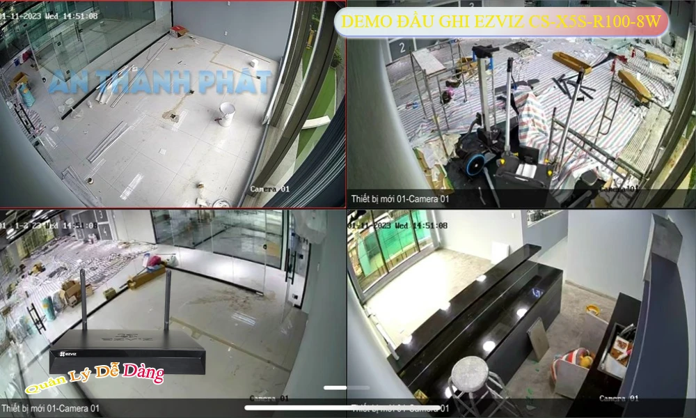 Đầu Thu Wifi Ezviz CS-X5S-R100-8W 8 Kênh Giá Rẻ Đầu Thu Wifi Ezviz CS-X5S-R100-8W 8 Kênh Giá Rẻ