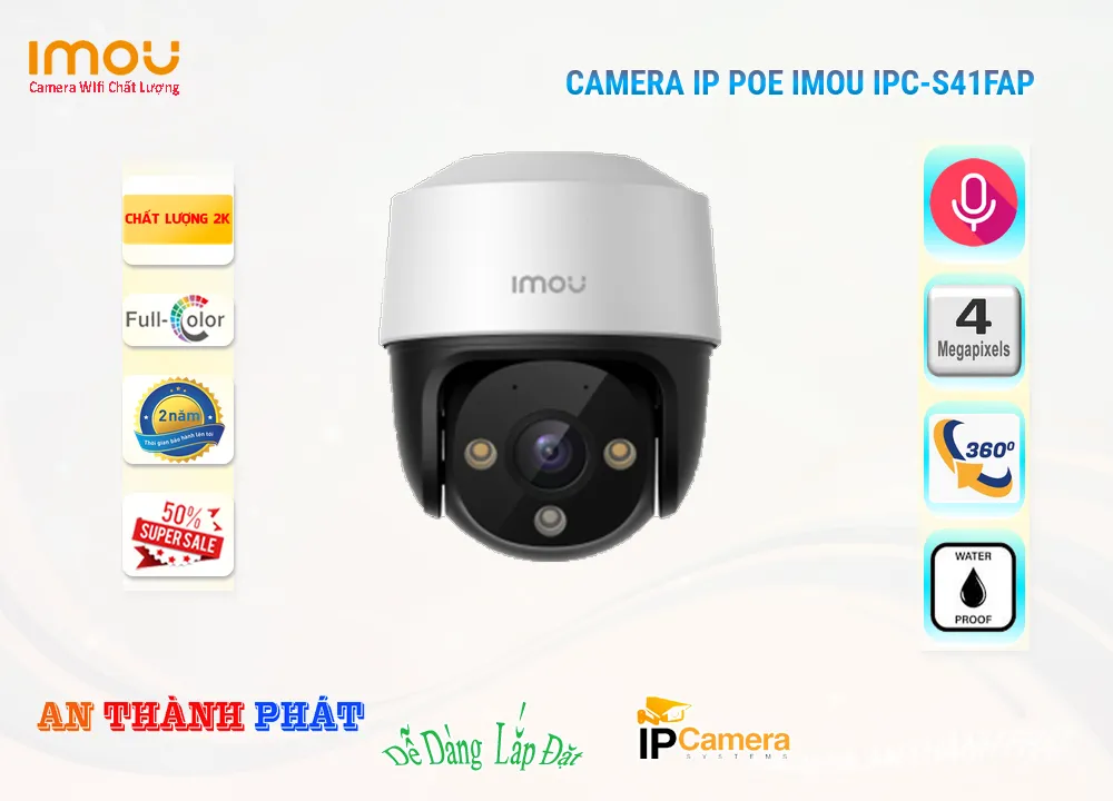 Camera IP POE Imou IPC-S41FAP,thông số IPC-S41FAP,IPC S41FAP,Chất Lượng IPC-S41FAP,IPC-S41FAP Công Nghệ Mới,IPC-S41FAP