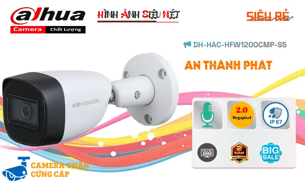 DH-HAC-HFW1200CMP-S5 Camera Giá Rẻ Dahua DH-HAC-HFW1200CMP-S5 Camera Giá Rẻ Dahua