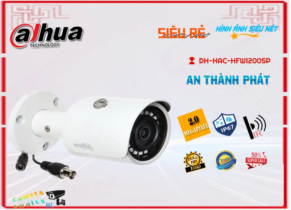 DH-HAC-HFW1200SP Camera Dahua Thiết kế Đẹp,DH-HAC-HFW1200SP Giá Khuyến Mãi, HD Anlog DH-HAC-HFW1200SP Giá
