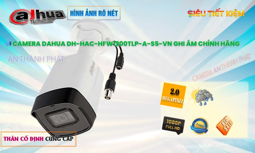 DH-HAC-HFW1200TLP-A-S5-VN Camera Sắt Nét  Dahua