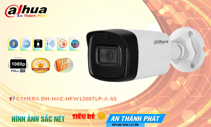 ✪  Camera  Dahua Thiết kế Đẹp DH-HAC-HFW1200TLP-A-S5