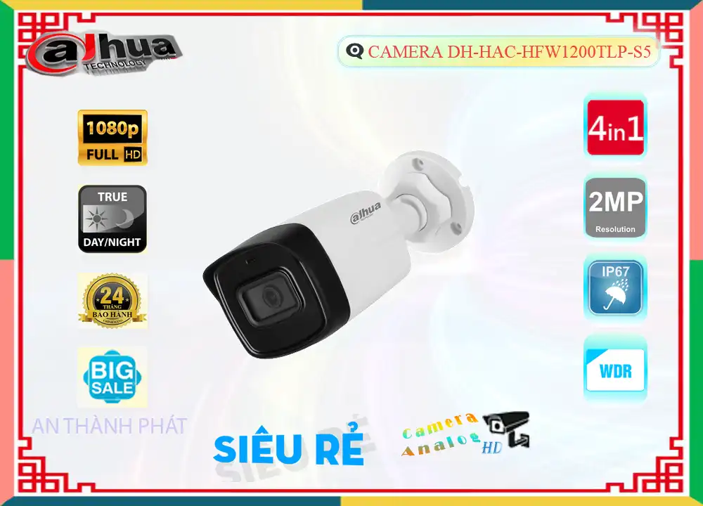 DH-HAC-HFW1200TLP-S5 Camera Dahua