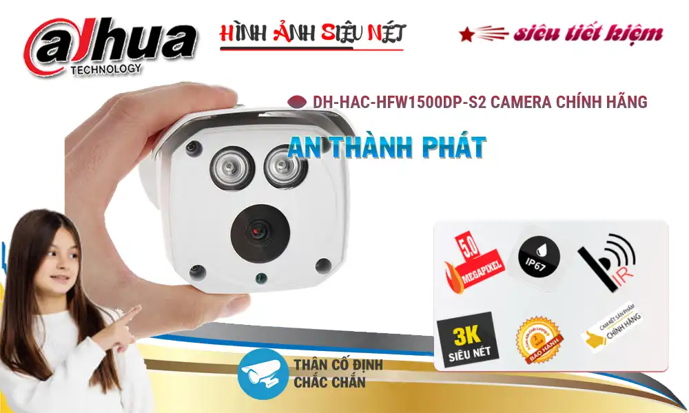 🌟👌 Camera Dahua Thiết kế Đẹp DH-HAC-HFW1500DP-S2