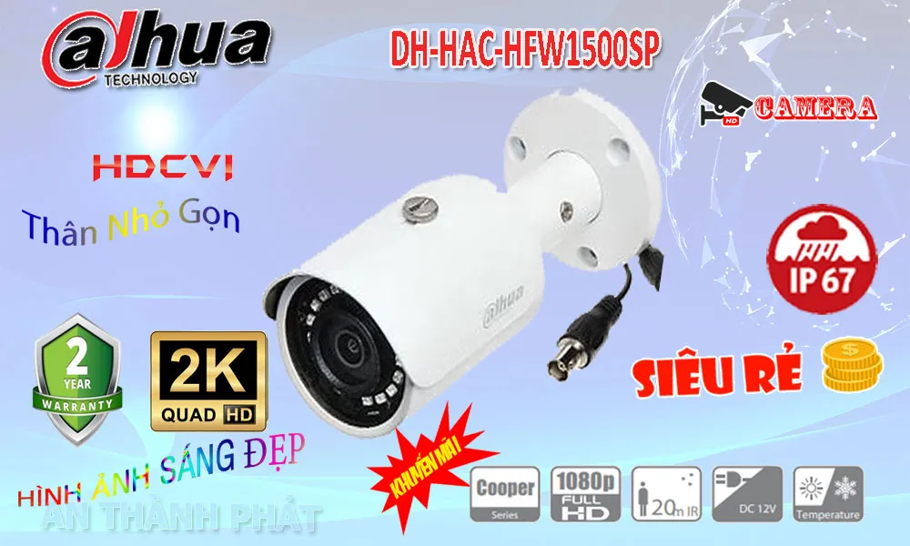 DH-HAC-HFW1500SP camera dahua chắc chắn hình ảnh sắt net ultra 5mp
