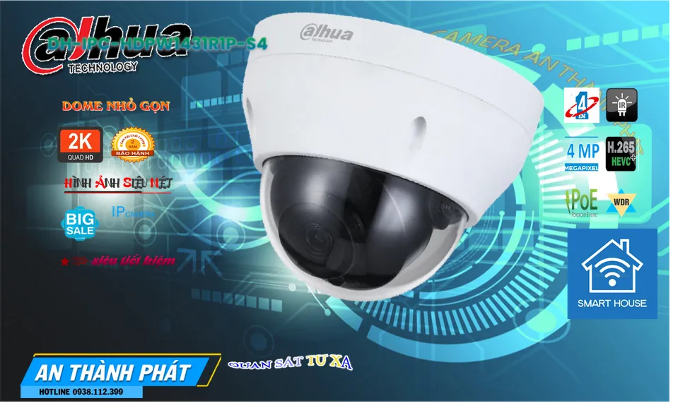 Camera Dahua DH-IPC-HDPW1431R1P-S4 Camera Dahua DH-IPC-HDPW1431R1P-S4
