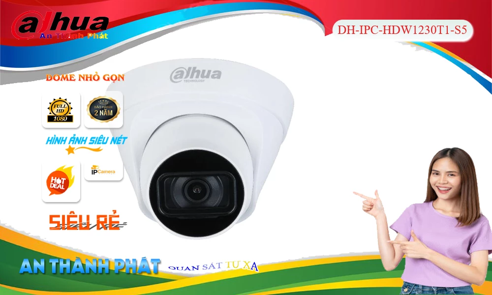 ❂  Camera DH-IPC-HDW1230T1-S5  Dahua Tiết Kiệm