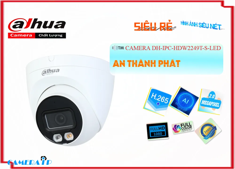 Camera Dahua DH-IPC-HDW2249T-S-LED,thông số DH-IPC-HDW2249T-S-LED,DH IPC HDW2249T S LED,Chất Lượng