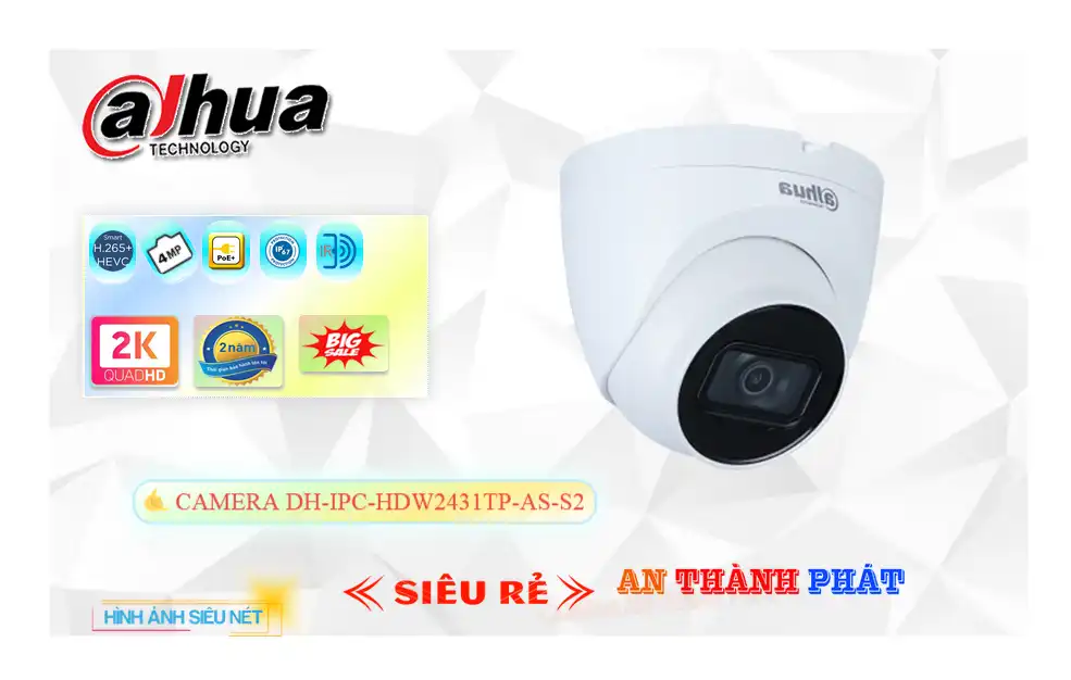 DH-IPC-HDW2431TP-AS-S2 Camera An Ninh DH-IPC-HDW2431TP-AS-S2 Camera An Ninh