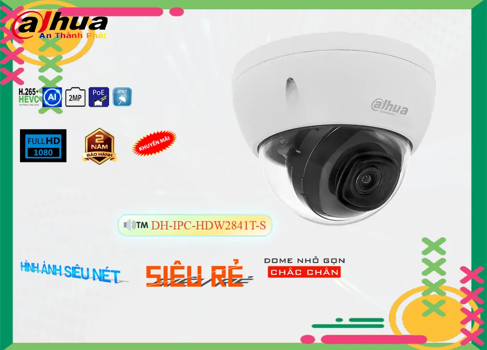 Camera Dahua DH-IPC-HDW2841T-S,thông số DH-IPC-HDW2841T-S,DH IPC HDW2841T S,Chất Lượng