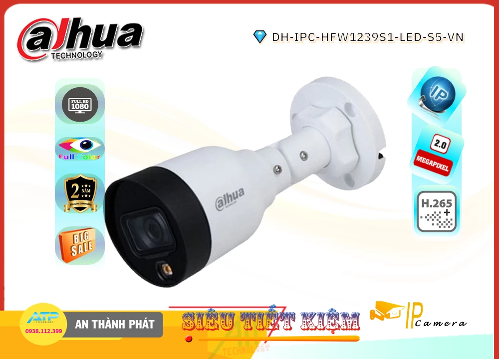 DH IPC HFW1239S1 LED S5 VN,Camera Dahua DH-IPC-HFW1239S1-LED-S5-VN,Chất Lượng DH-IPC-HFW1239S1-LED-S5-VN,Giá IP