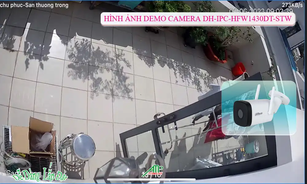 Camera An Ninh  Dahua DH-IPC-HFW1430DT-STW Sắt Nét