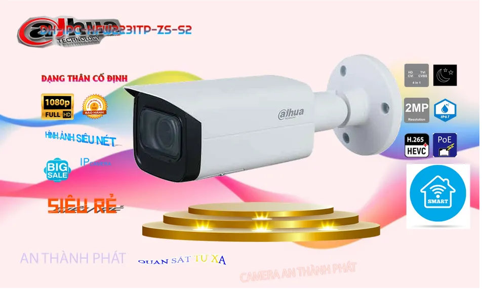 Camera Dahua DH-IPC-HFW2231TP-ZS-S2 Camera Dahua DH-IPC-HFW2231TP-ZS-S2