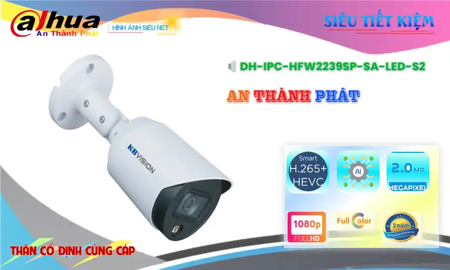 DH-IPC-HFW2239SP-SA-LED-S2 Camera Dahua