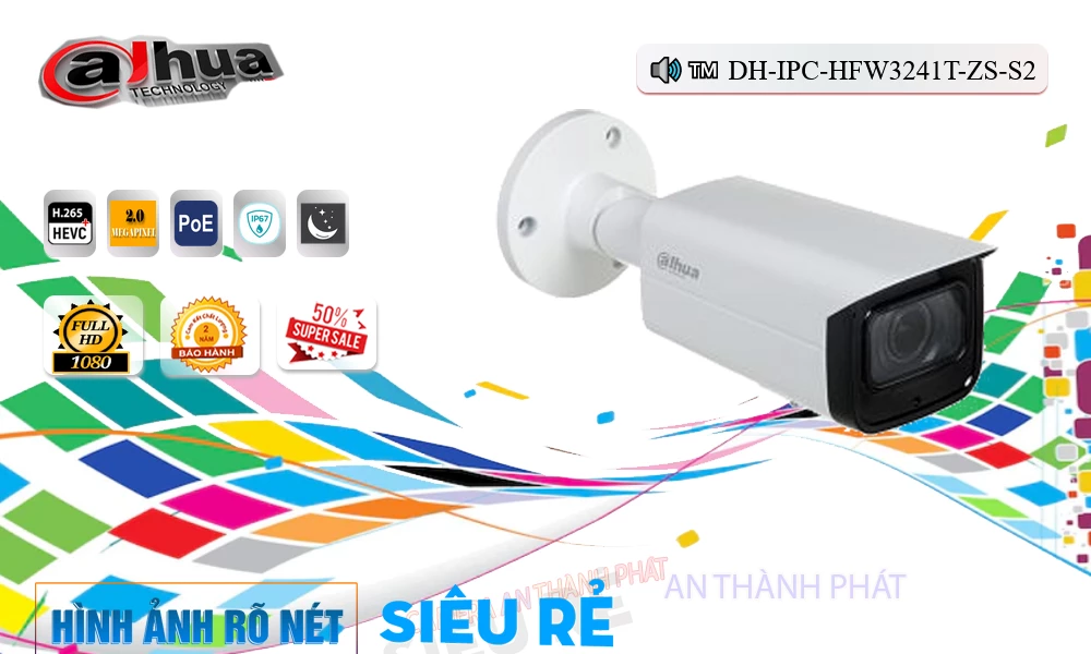 Camera Dahua DH-IPC-HFW3241T-ZS-S2