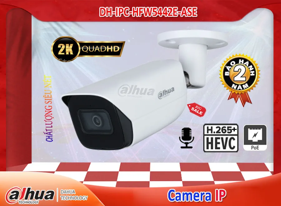 DH IPC HFW5442E ASE,Camera IP Dahua DH-IPC-HFW5442E-ASE,Chất Lượng DH-IPC-HFW5442E-ASE,Giá IP