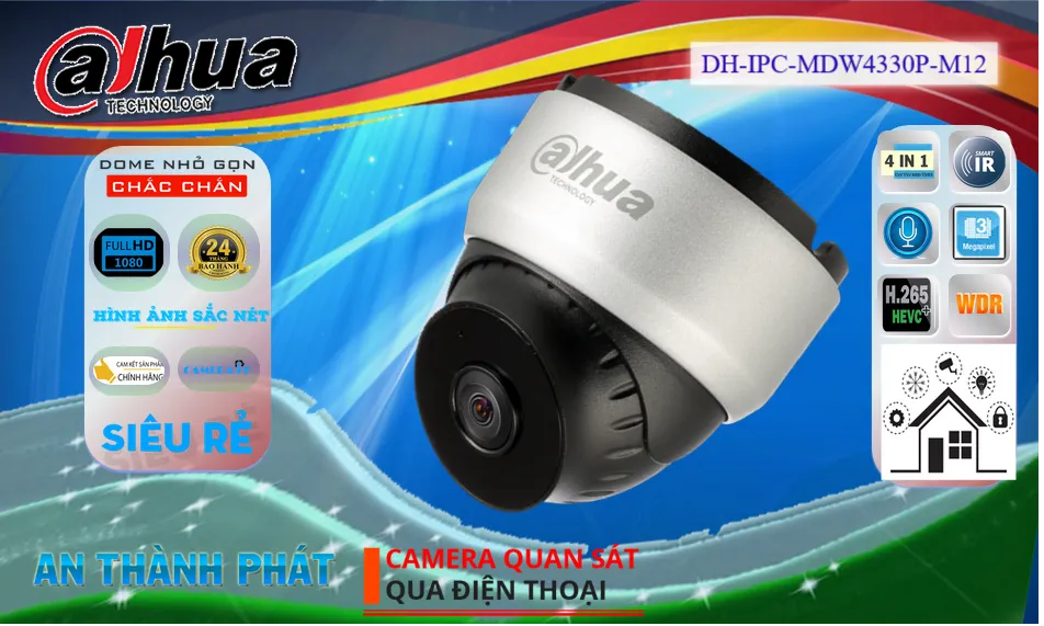 DH-IPC-MDW4330P-M12 Camera Dahua ✪