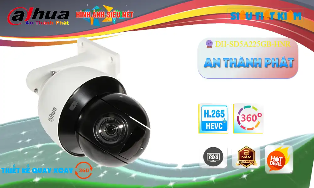 Dahua DH-SD5A225GB-HNR Sắc Nét Dahua DH-SD5A225GB-HNR Sắc Nét