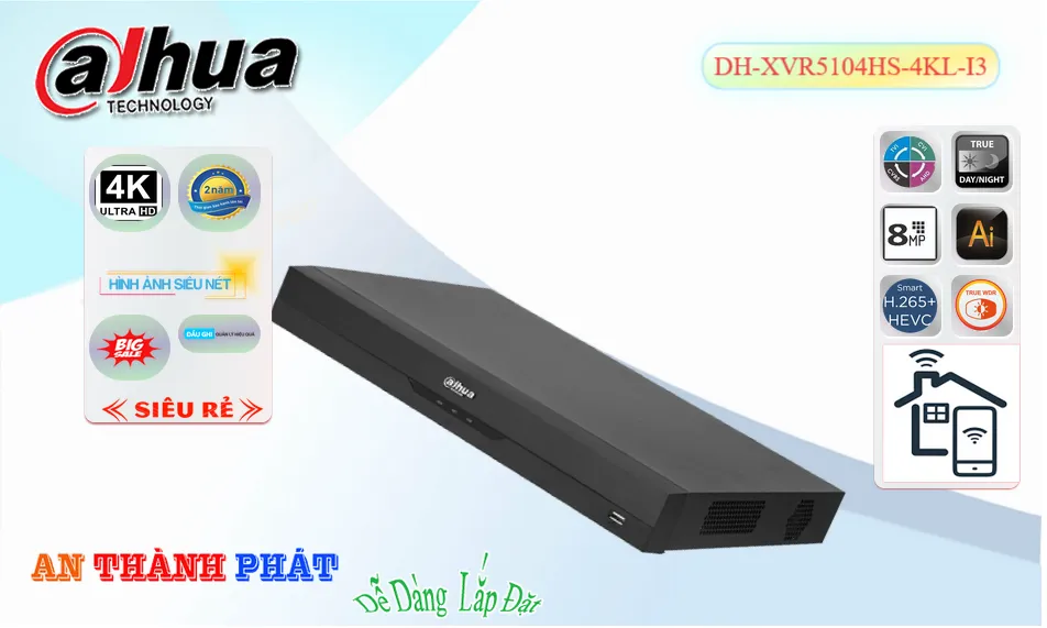 Đầu Thu Dahua DH-XVR5104HS-4KL-I3