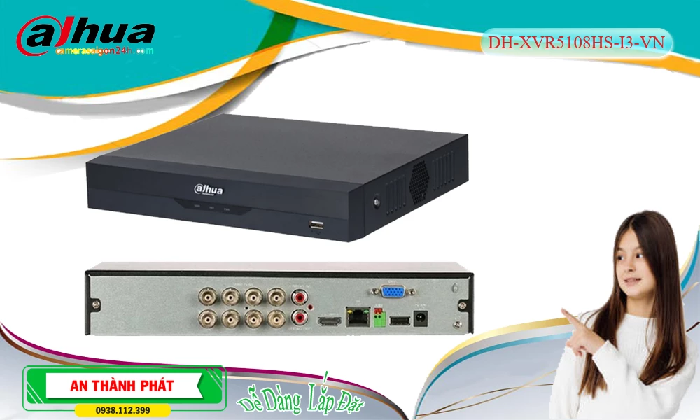 DH-XVR5108HS-I3-VN Hình Ảnh Đẹp Dahua ✪