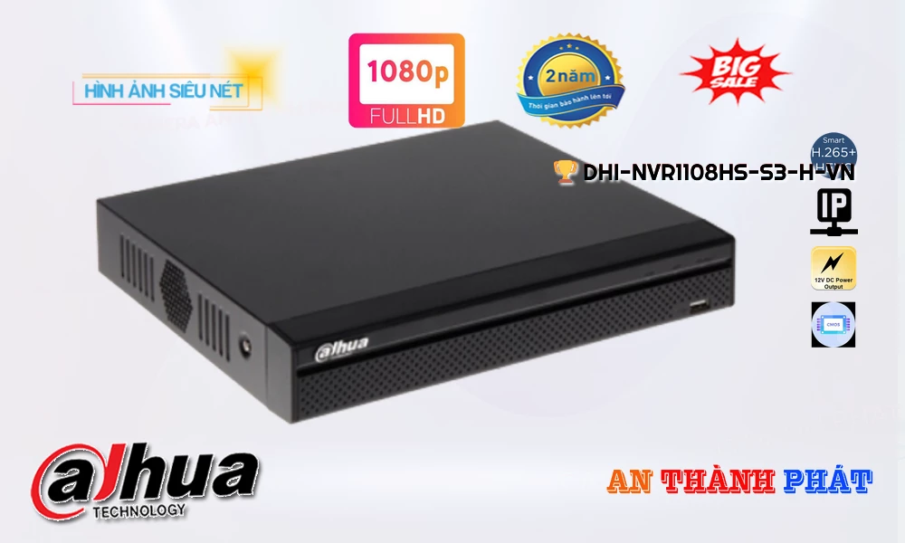 Đầu Ghi DHI-NVR1108HS-S3/H-VN Giá rẻ Đầu Ghi DHI-NVR1108HS-S3/H-VN Giá rẻ
