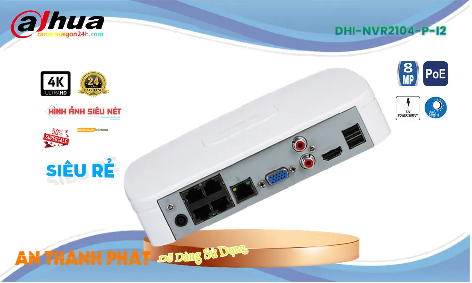 Đầu Thu KTS Dahua DHI-NVR2104-P-I2 Đang giảm giá