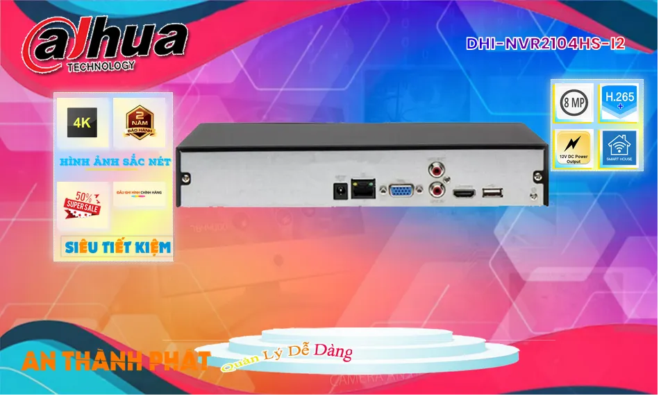 ❇  DHI-NVR2104HS-I2 Dahua Thiết kế Đẹp