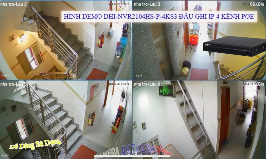 Đầu Ghi DHI-NVR2104HS-P-4KS3 Chức Năng Cao Cấp