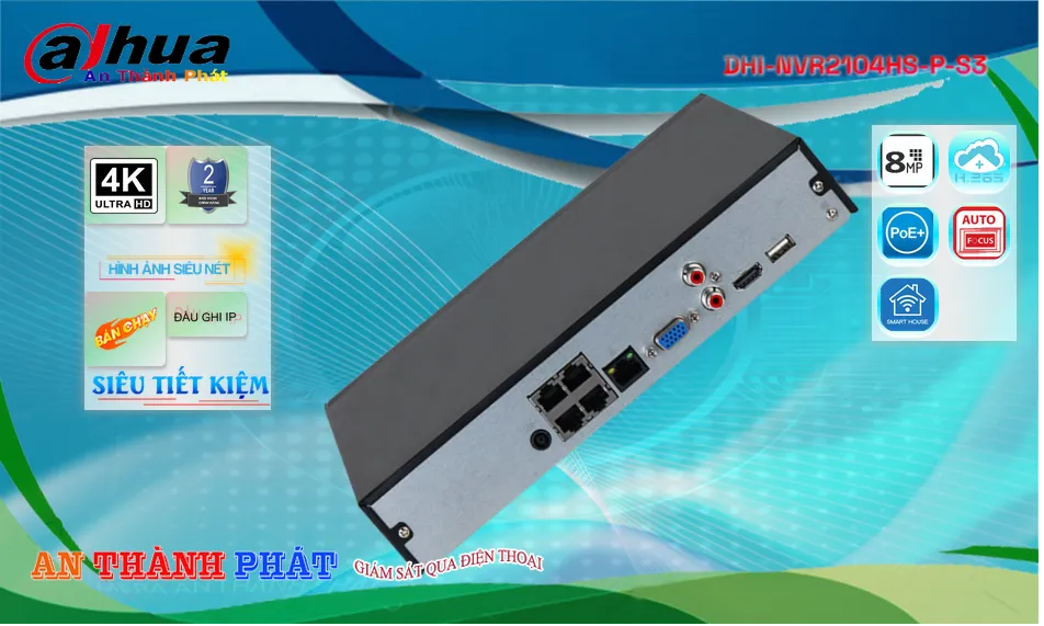 Dahua DHI-NVR2104HS-P-S3 Hình Ảnh Đẹp