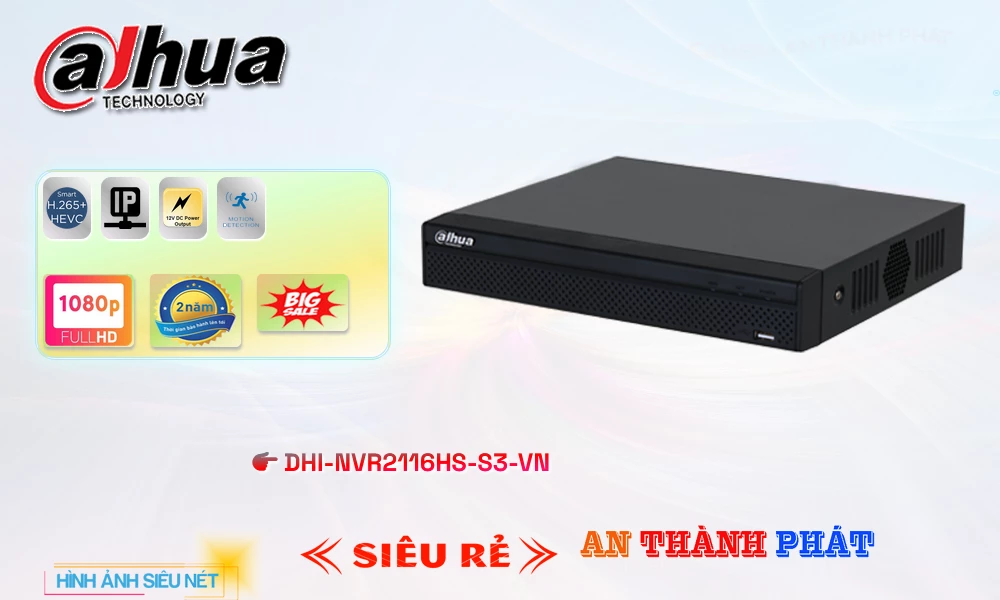Đầu Thu DHI-NVR2116HS-S3-VN Dahua Đầu Thu DHI-NVR2116HS-S3-VN Dahua