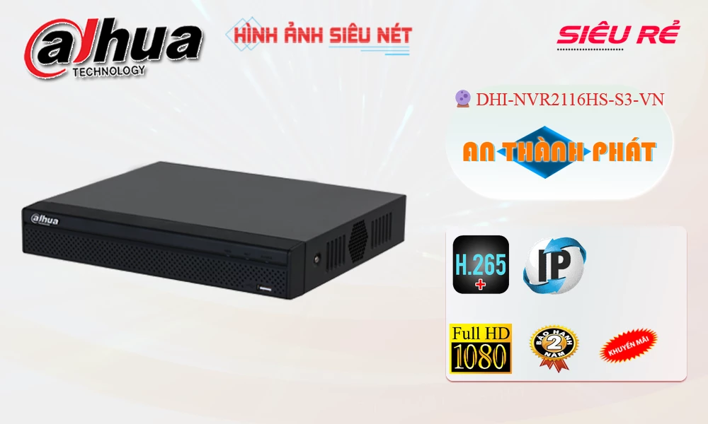 Đầu Thu DHI-NVR2116HS-S3-VN Dahua Đầu Thu DHI-NVR2116HS-S3-VN Dahua