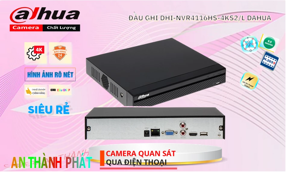 DHI-NVR4116HS-4KS2/L Đầu Thu Dahua