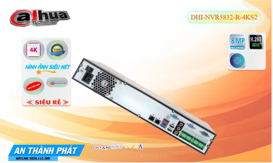DHI-NVR5832-R-4KS2 Đầu Ghi Hình DHI-NVR5832-R-4KS2 Đầu Ghi Hình
