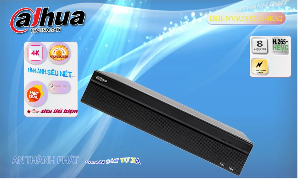 DHI-NVR5832-R-4KS2 Đầu Ghi Hình DHI-NVR5832-R-4KS2 Đầu Ghi Hình